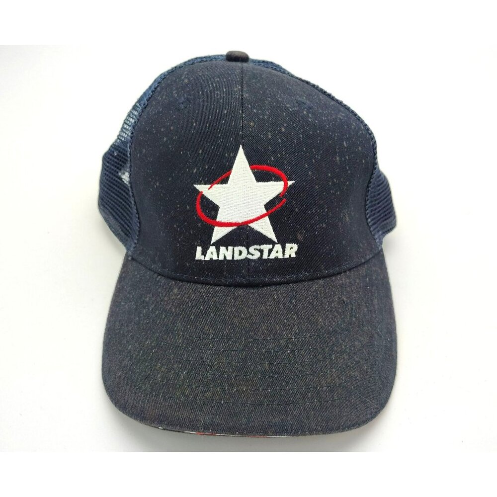 Landstar Trucker Hat Mesh Snapback Cap Logistics Trucking Company Logo Adjust OS